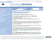 Tablet Screenshot of krankenhauspharmazie.de